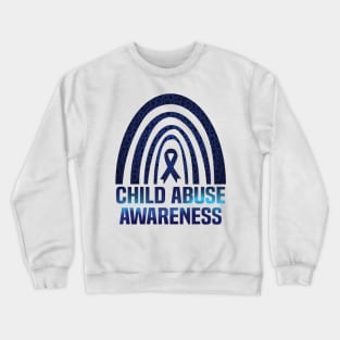 Child Abuse Awareness, 2024 National Child Abuse Prevention Awareness Month Crewneck Sweatshirt